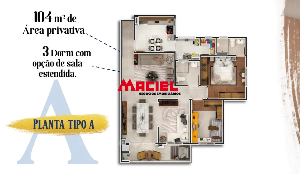 Comprar Apartamento / Padr&atilde;o em S&atilde;o Jos&eacute; dos Campos R$ 950.000,00 - Foto 7