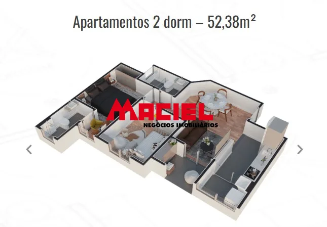 Comprar Apartamento / Padr&atilde;o em S&atilde;o Jos&eacute; dos Campos R$ 375.000,00 - Foto 18