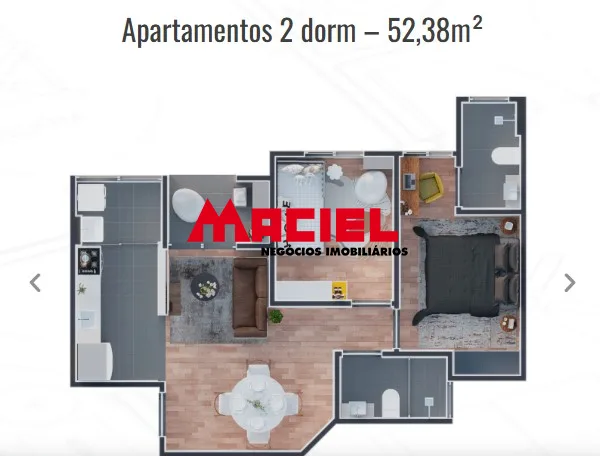 Comprar Apartamento / Padr&atilde;o em S&atilde;o Jos&eacute; dos Campos R$ 375.000,00 - Foto 19
