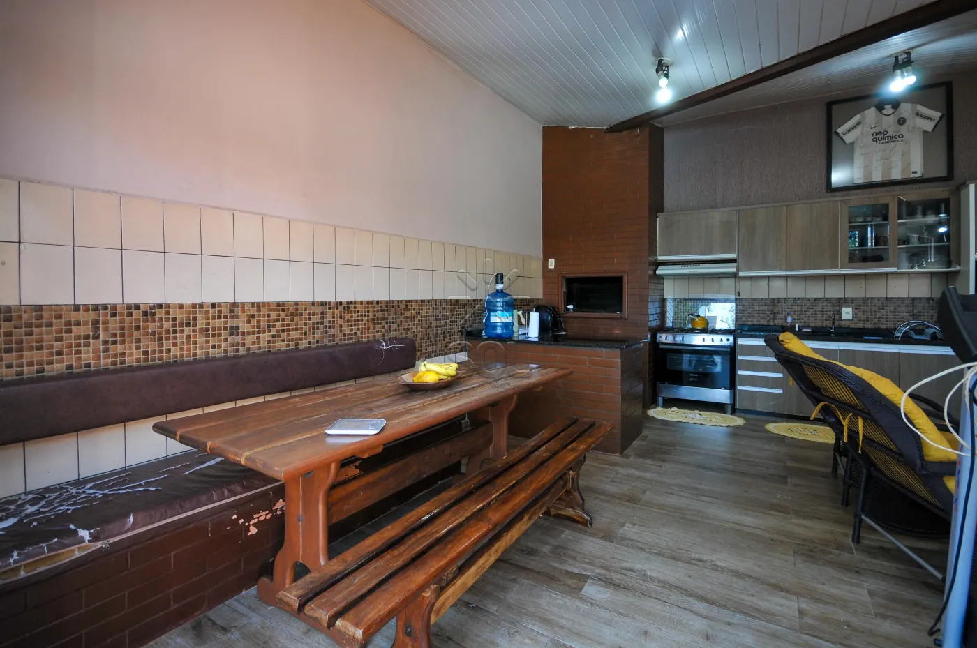 Terreno/casa de madeira à venda no Beverly Falls Park em Foz do Iguaçu/PR - 344,11m² | 3 quartos | Edícula com churrasqueira | Piscina