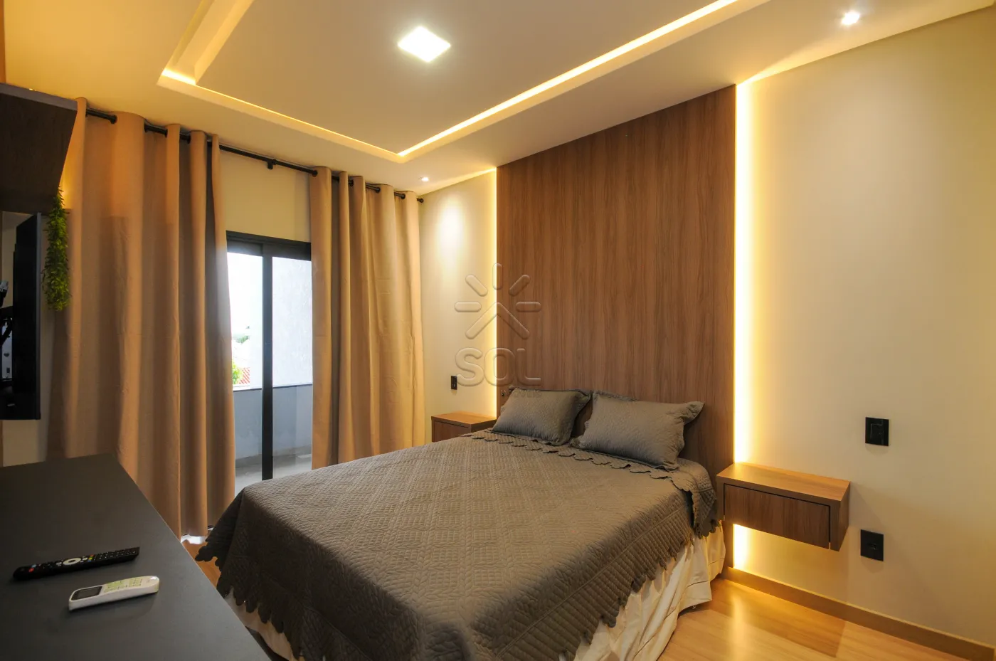 Sobrado novo de alto padrão à venda no Lancaster em Foz do Iguaçu/PR - 192m² | Mobiliado | 3 quartos | Área gourmet