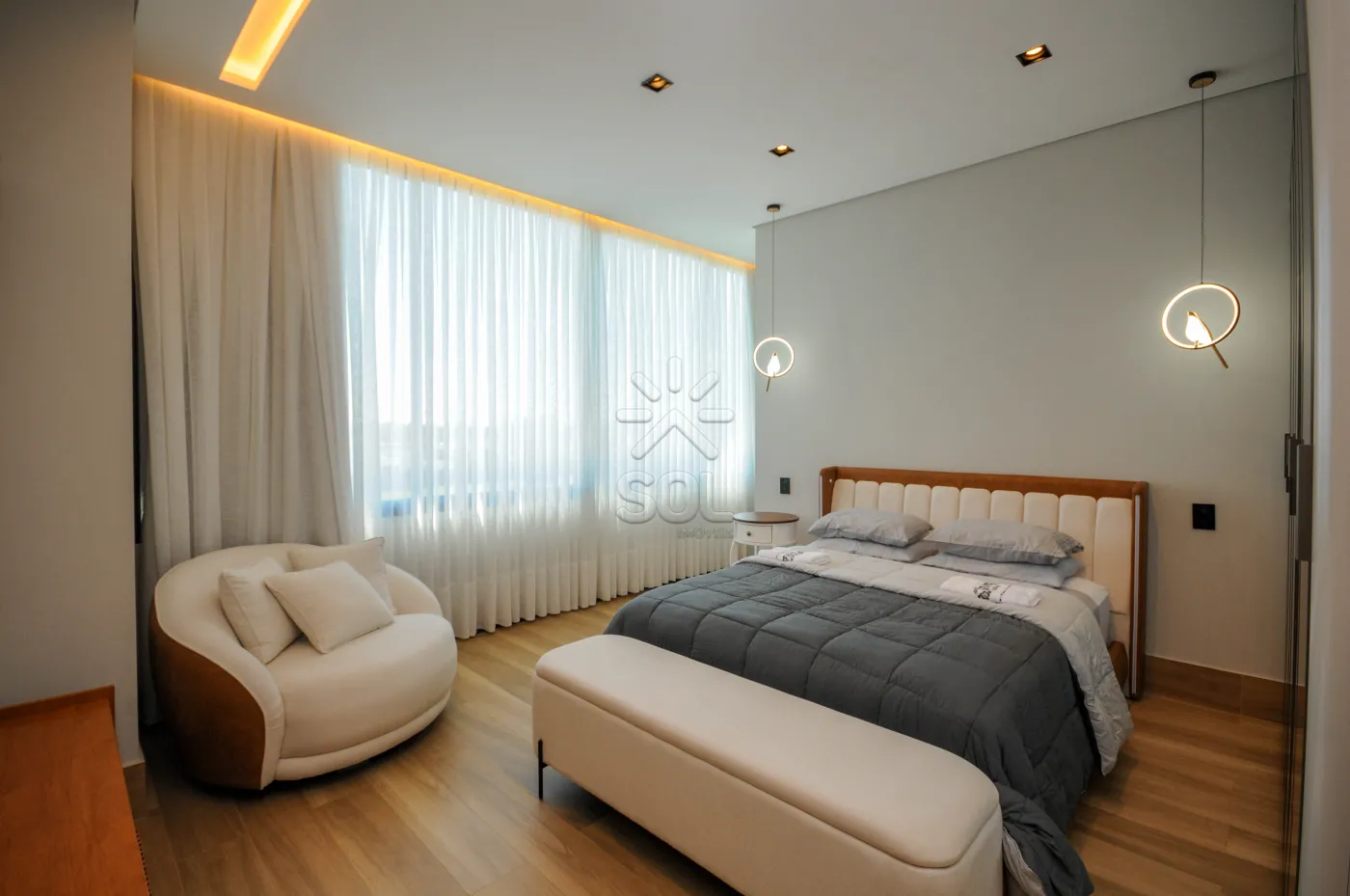 Sobrado semimobiliado e de alto padrão à venda no Condomínio Eco Bella Vista, em Foz do Iguaçu/PR - 485,15m² | 4 suítes