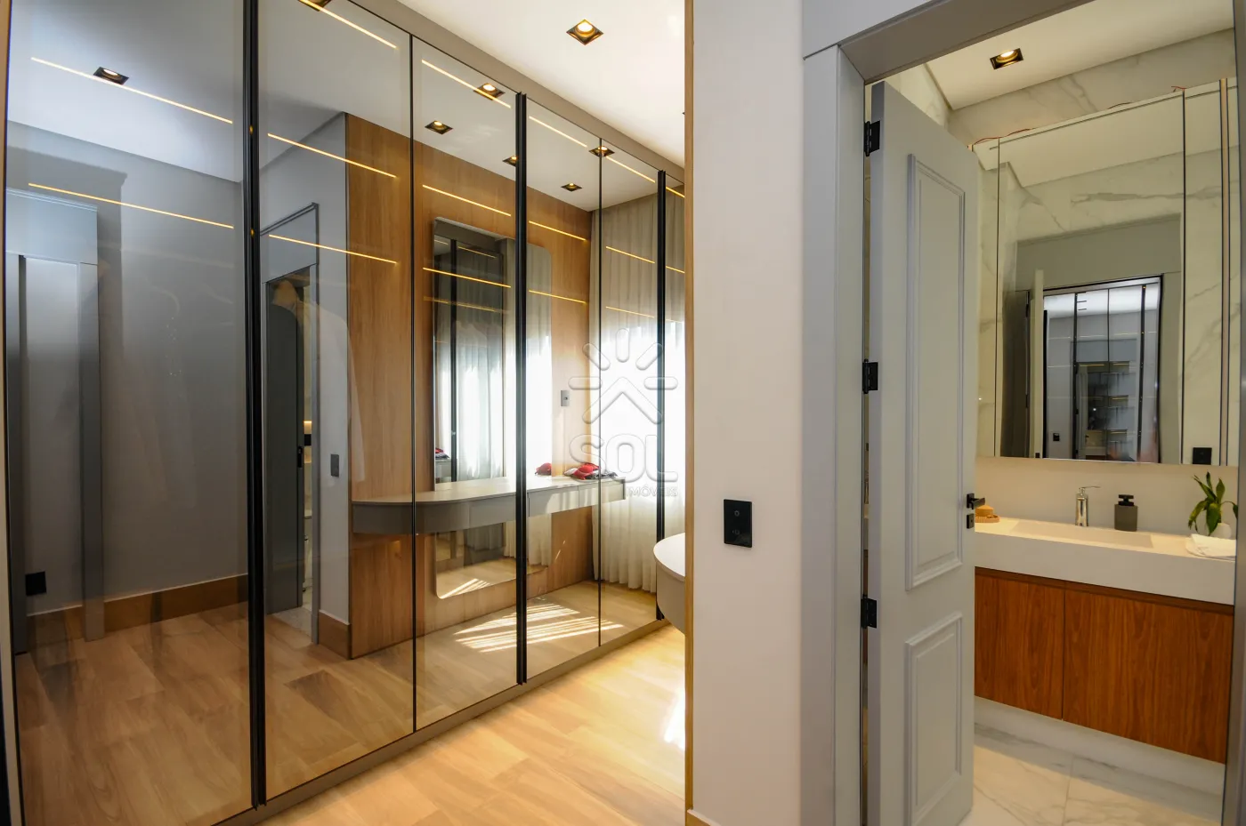 Sobrado semimobiliado e de alto padrão à venda no Condomínio Eco Bella Vista, em Foz do Iguaçu/PR - 485,15m² | 4 suítes