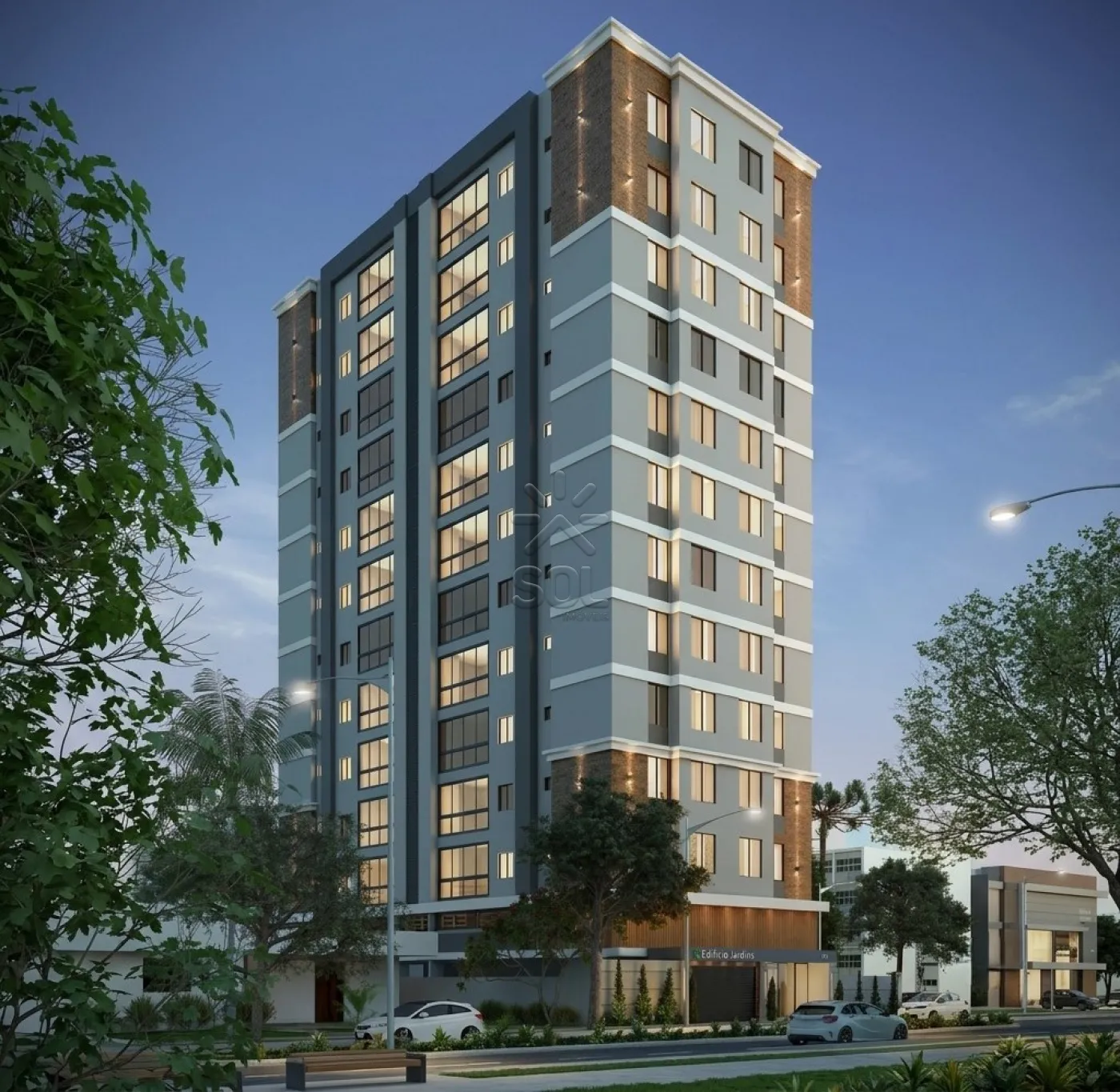 Apartamento novo à venda no Edifício Jardins em Foz do Iguaçu/PR - 91,95m², 3 quartos e 2 vagas de garagem