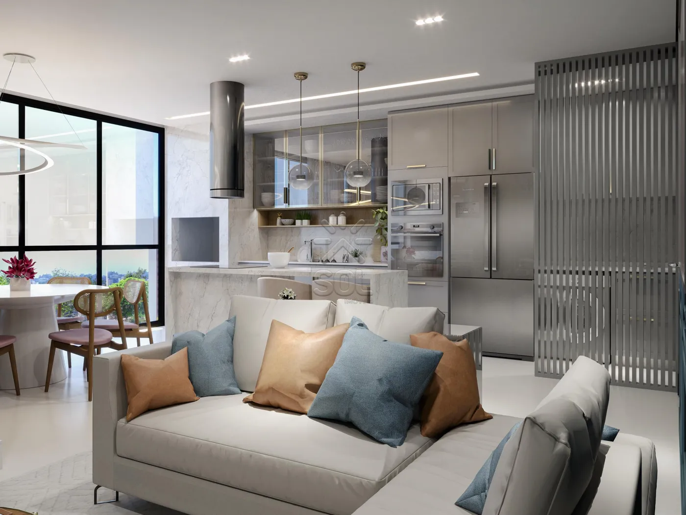 Apartamento novo à venda no Edifício Jardins em Foz do Iguaçu/PR - 91,95m², 3 quartos e 2 vagas de garagem
