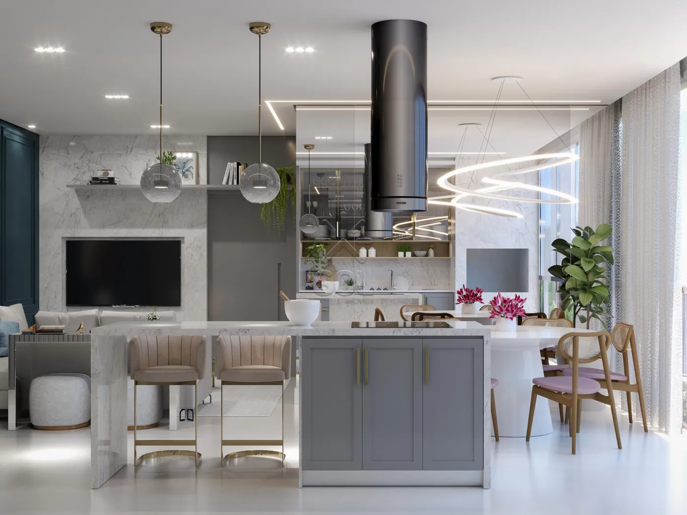 Apartamento novo à venda no Edifício Jardins em Foz do Iguaçu/PR - 91,95m², 3 quartos e 2 vagas de garagem