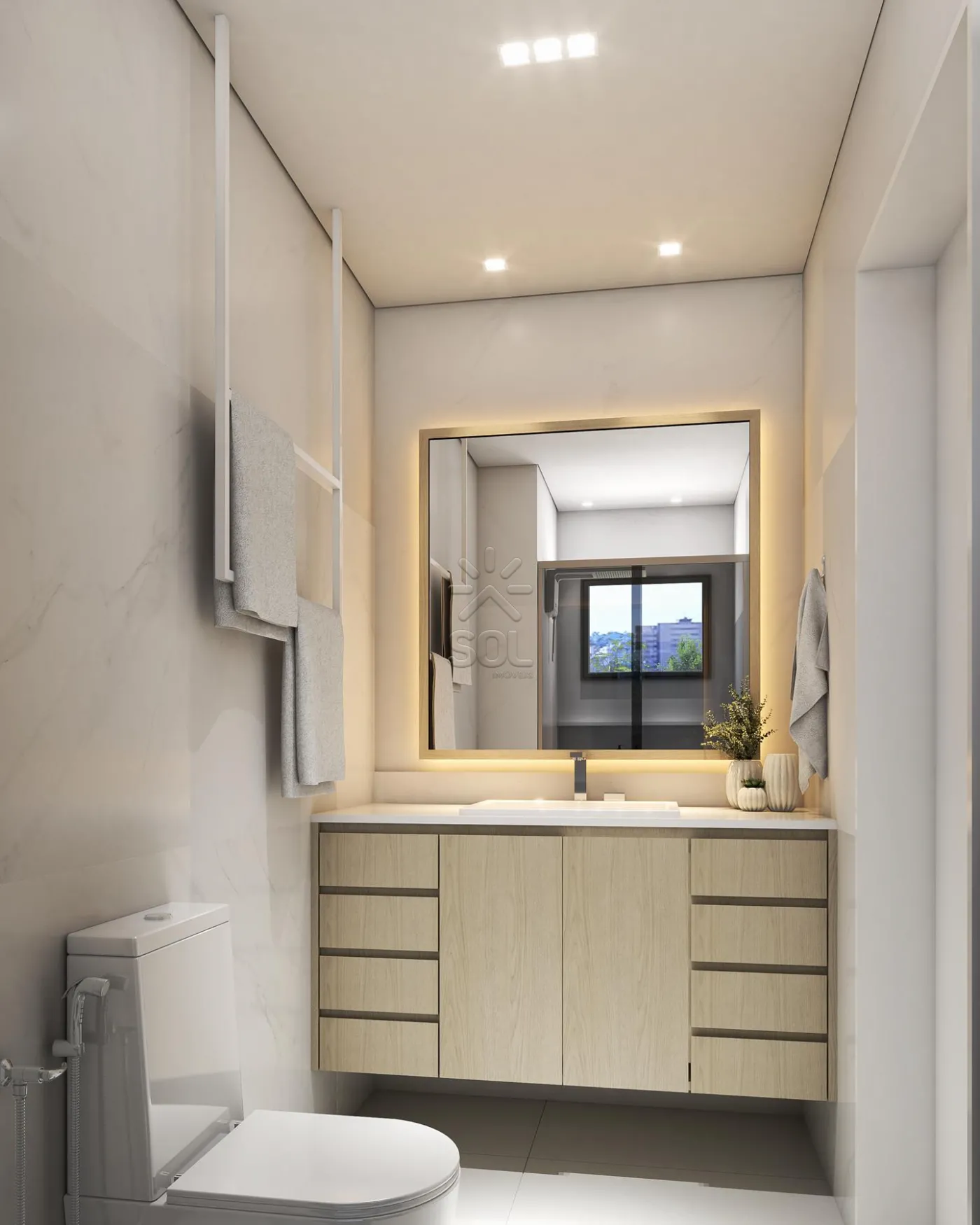 Apartamento novo à venda no Edifício Jardins em Foz do Iguaçu/PR - 91,95m², 3 quartos e 2 vagas de garagem
