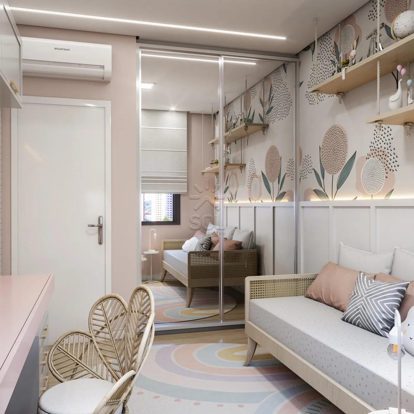 Apartamento novo à venda no Edifício Jardins em Foz do Iguaçu/PR - 91,95m², 3 quartos e 2 vagas de garagem