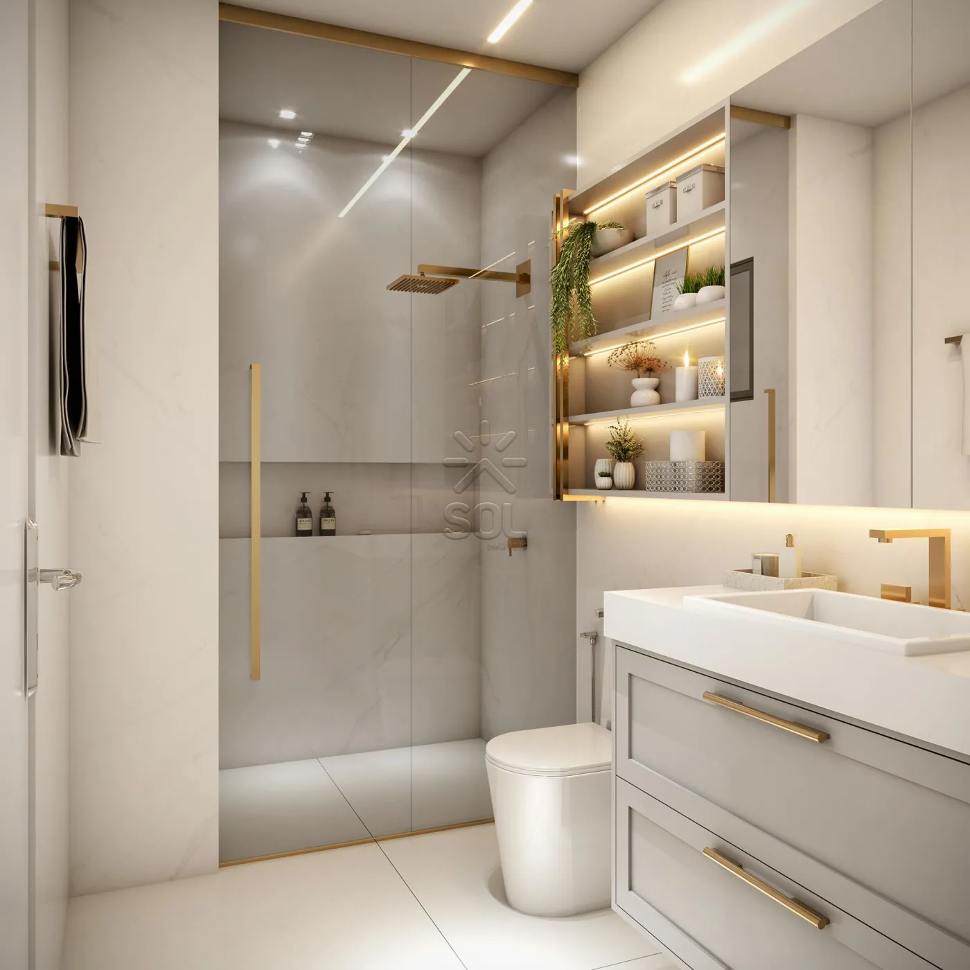 Apartamento novo à venda no Edifício Jardins em Foz do Iguaçu/PR - 91,95m², 3 quartos e 2 vagas de garagem
