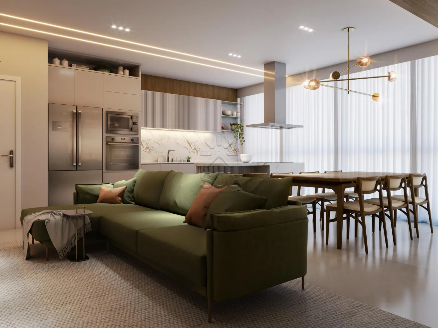 Apartamento novo à venda no Edifício Jardins em Foz do Iguaçu/PR - 72,14m², 2 quartos e 1 vaga de garagem