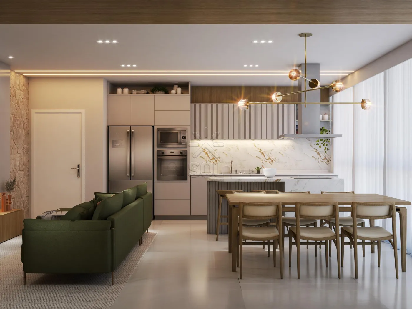 Apartamento novo à venda no Edifício Jardins em Foz do Iguaçu/PR - 72,14m², 2 quartos e 1 vaga de garagem
