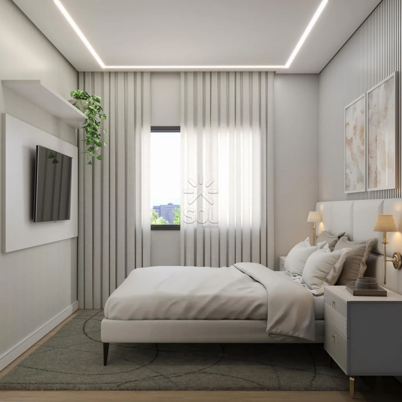 Apartamento novo à venda no Edifício Jardins em Foz do Iguaçu/PR - 72,14m², 2 quartos e 1 vaga de garagem
