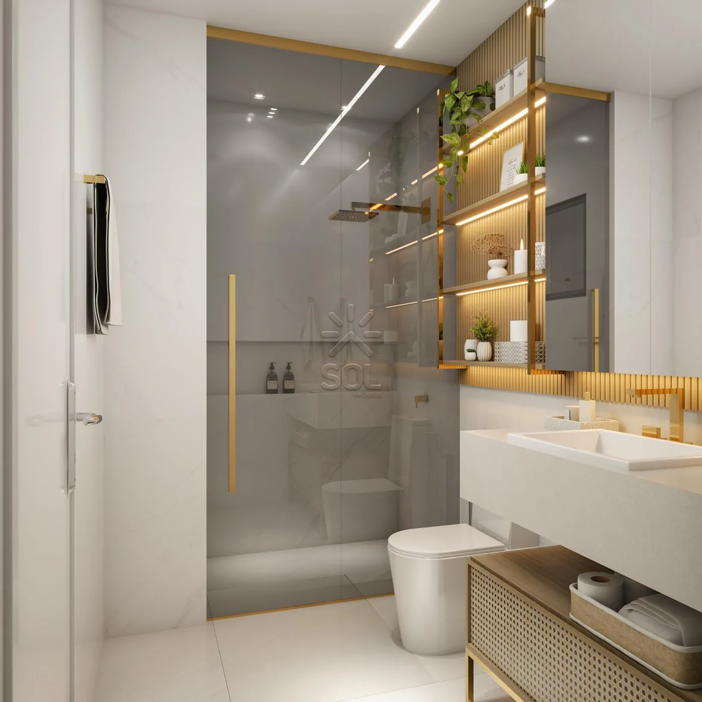Apartamento novo à venda no Edifício Jardins em Foz do Iguaçu/PR - 72,14m², 2 quartos e 1 vaga de garagem