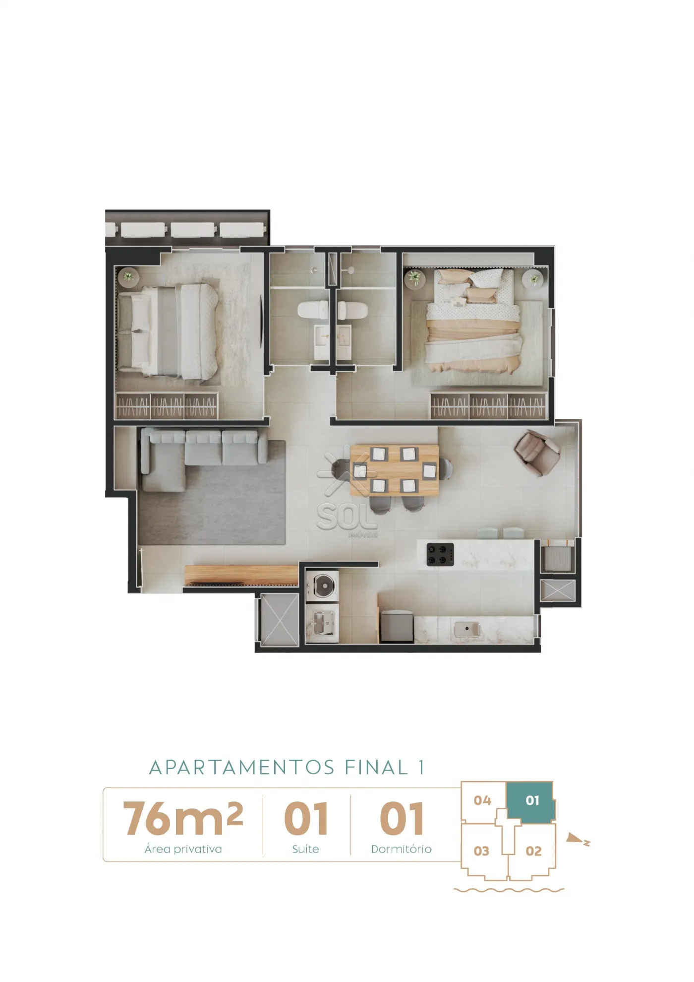 Apartamento à venda em Itajubá, Barra Velha — Portal Chave Fácil