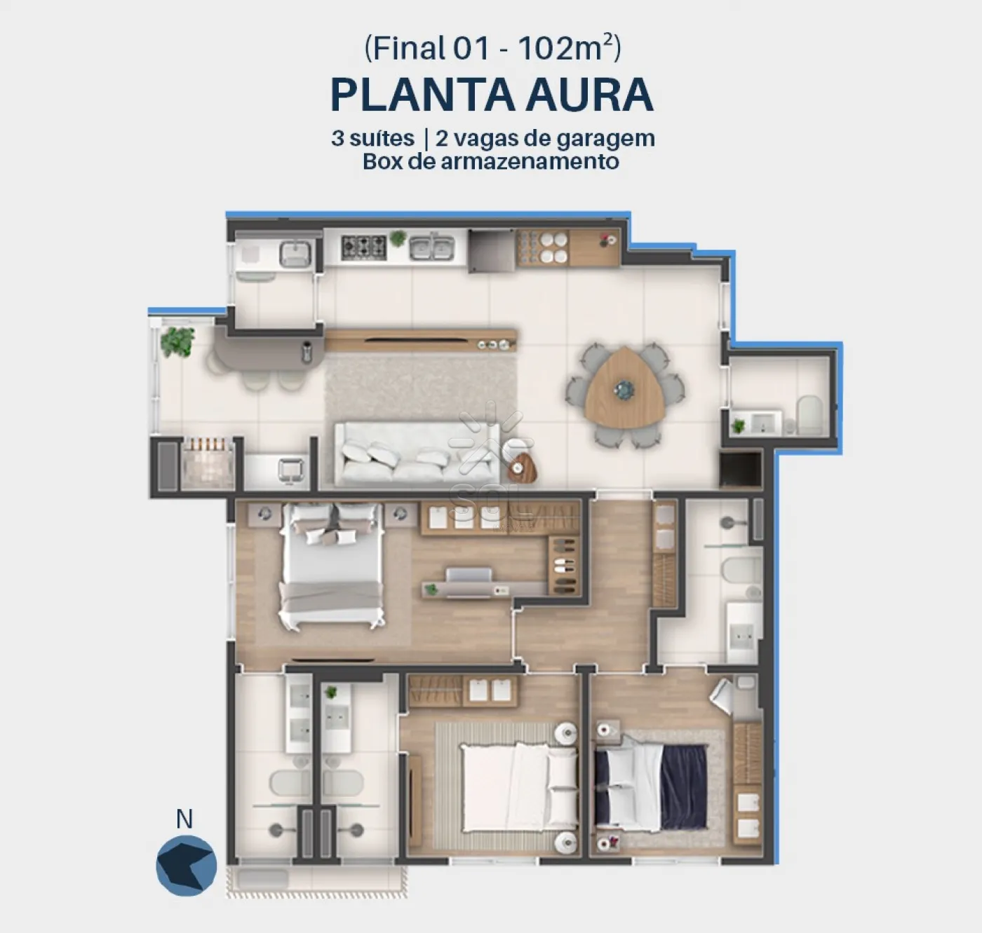 IGUASSU RESIDENCE - Alto padrão a 240 metros do mar em Balneário Piçarras