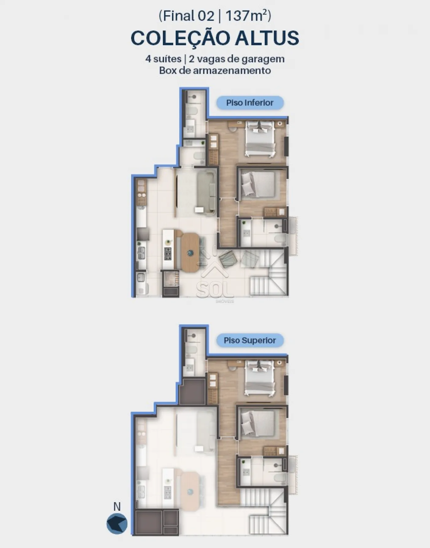 IGUASSU RESIDENCE - Alto padrão a 240 metros do mar em Balneário Piçarras
