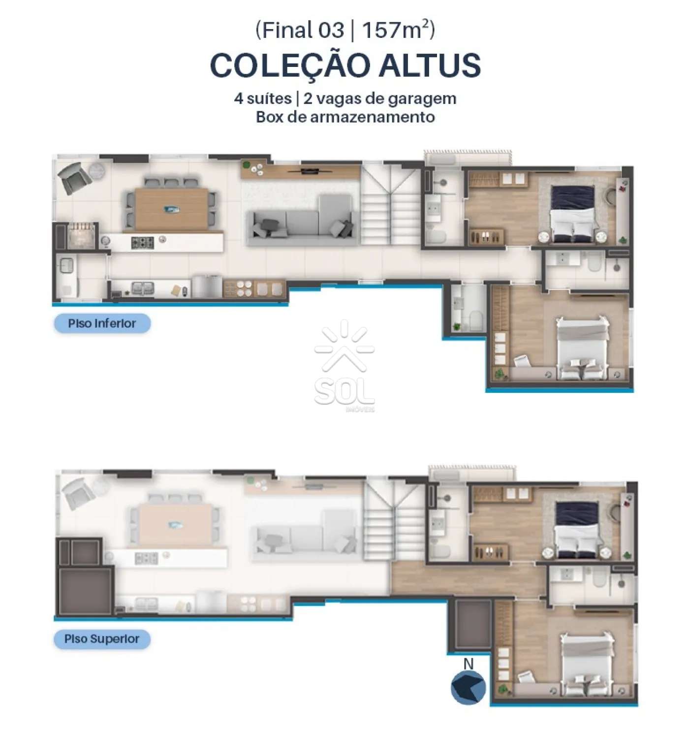 IGUASSU RESIDENCE - Alto padrão a 240 metros do mar em Balneário Piçarras