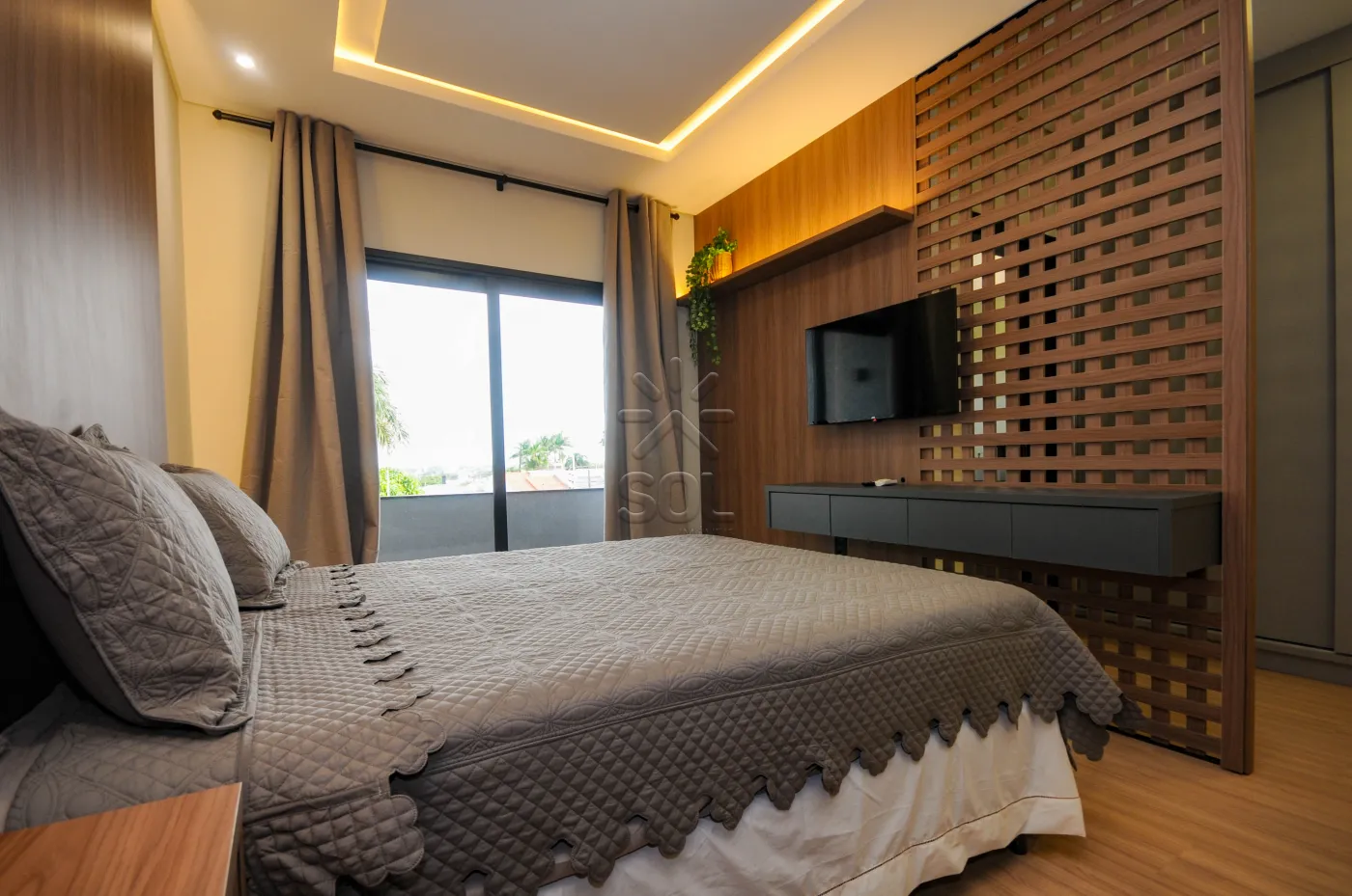 Sobrado novo de alto padrão à venda no Lancaster em Foz do Iguaçu/PR - 192m² | Mobiliado | 3 quartos | Área gourmet