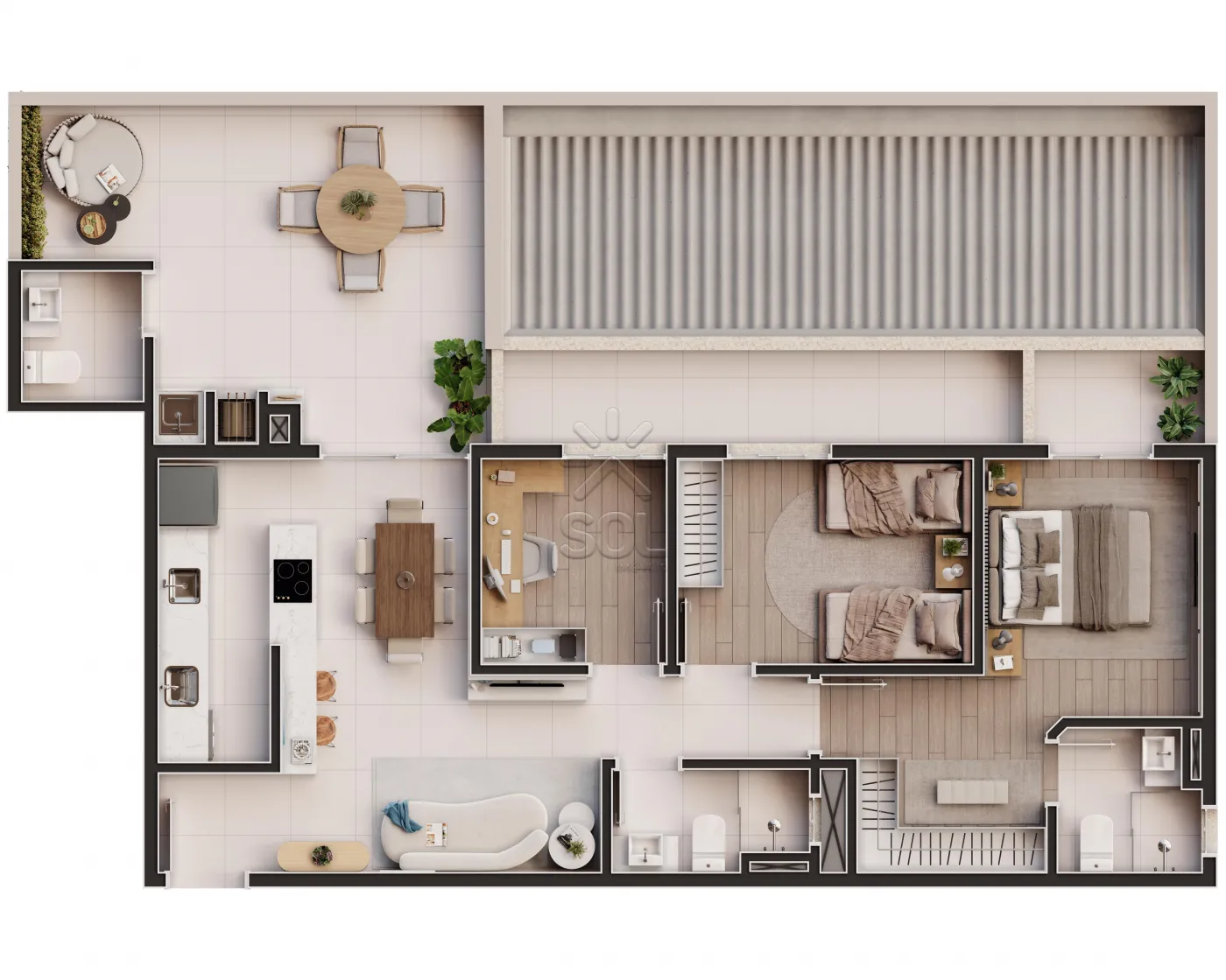 Apartamentos à venda no Golden Beach em Balneário Piçarras/SC - Alto padrão a menos de 160 metros da Praia das Palmeiras