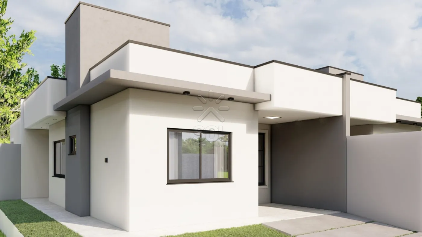 Casa nova à venda no Jardim Atlântis em Foz do Iguaçu/PR - 54,84m² com 2 quartos