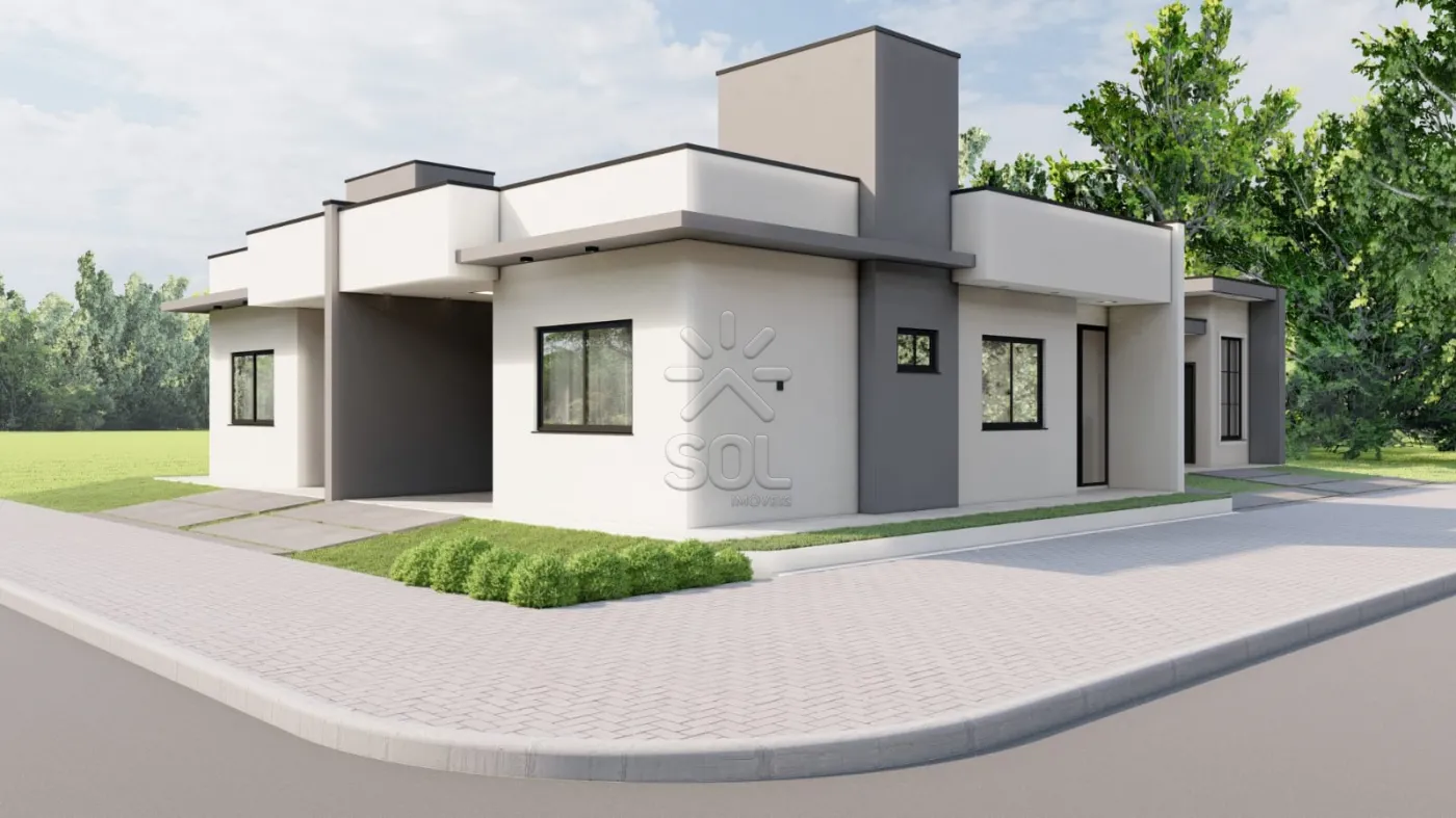 Casa nova à venda no Jardim Atlântis em Foz do Iguaçu/PR - 54,84m² com 2 quartos