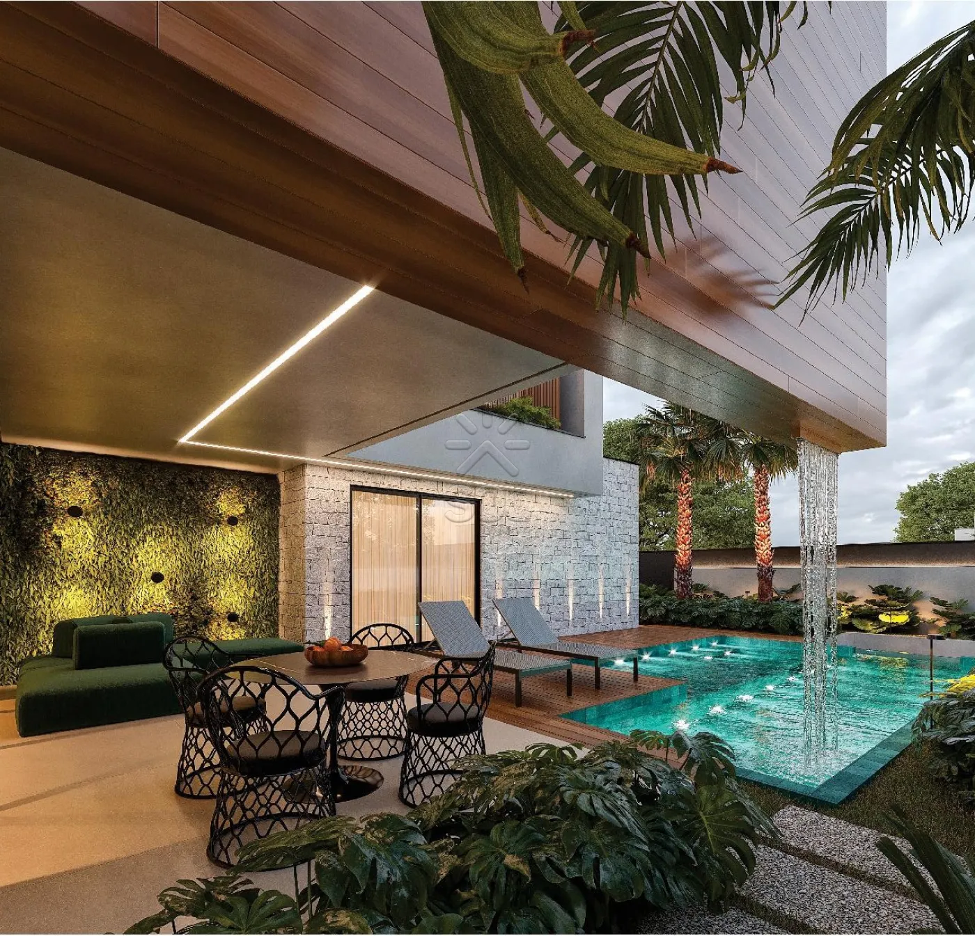 Sobrado de alto padrão à venda no Condomínio Royal Boulevard em Foz do Iguaçu/PR - 419m², 4 suítes e área de lazer exclusiva