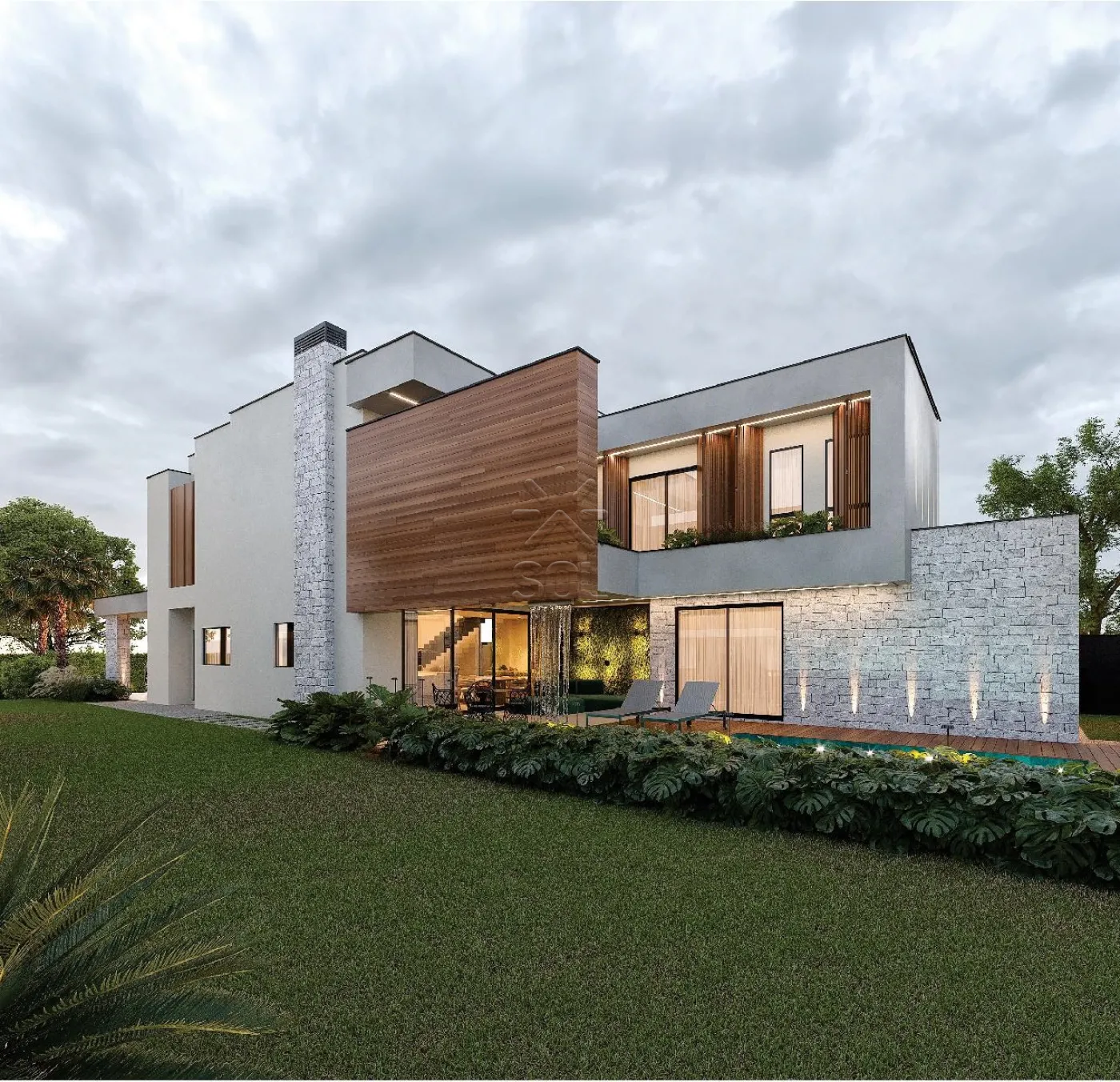 Sobrado de alto padrão à venda no Condomínio Royal Boulevard em Foz do Iguaçu/PR - 419m², 4 suítes e área de lazer exclusiva