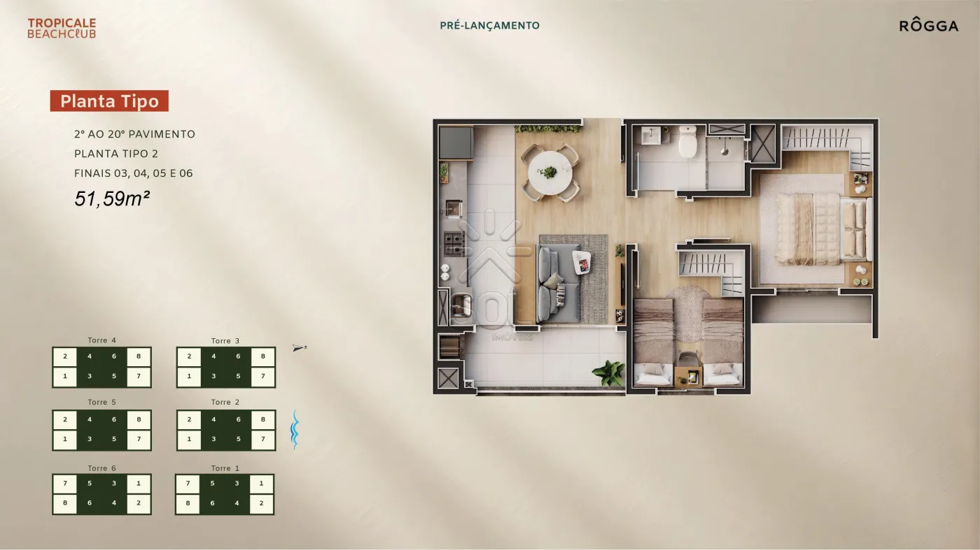 Tropicale Beach Club: novo empreendimento em Penha/SC com estrutura de clube | 2 quartos | A partir de R$ 491.619,91