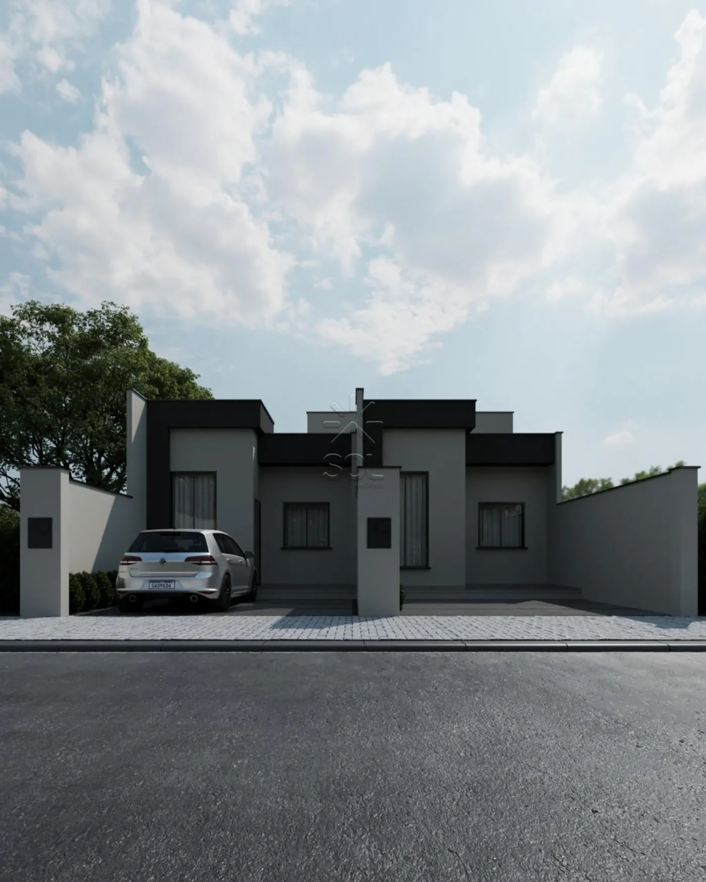 Casa nova à venda no Jardim das Oliveiras em Foz do Iguaçu/PR - 62m² | 2 quartos