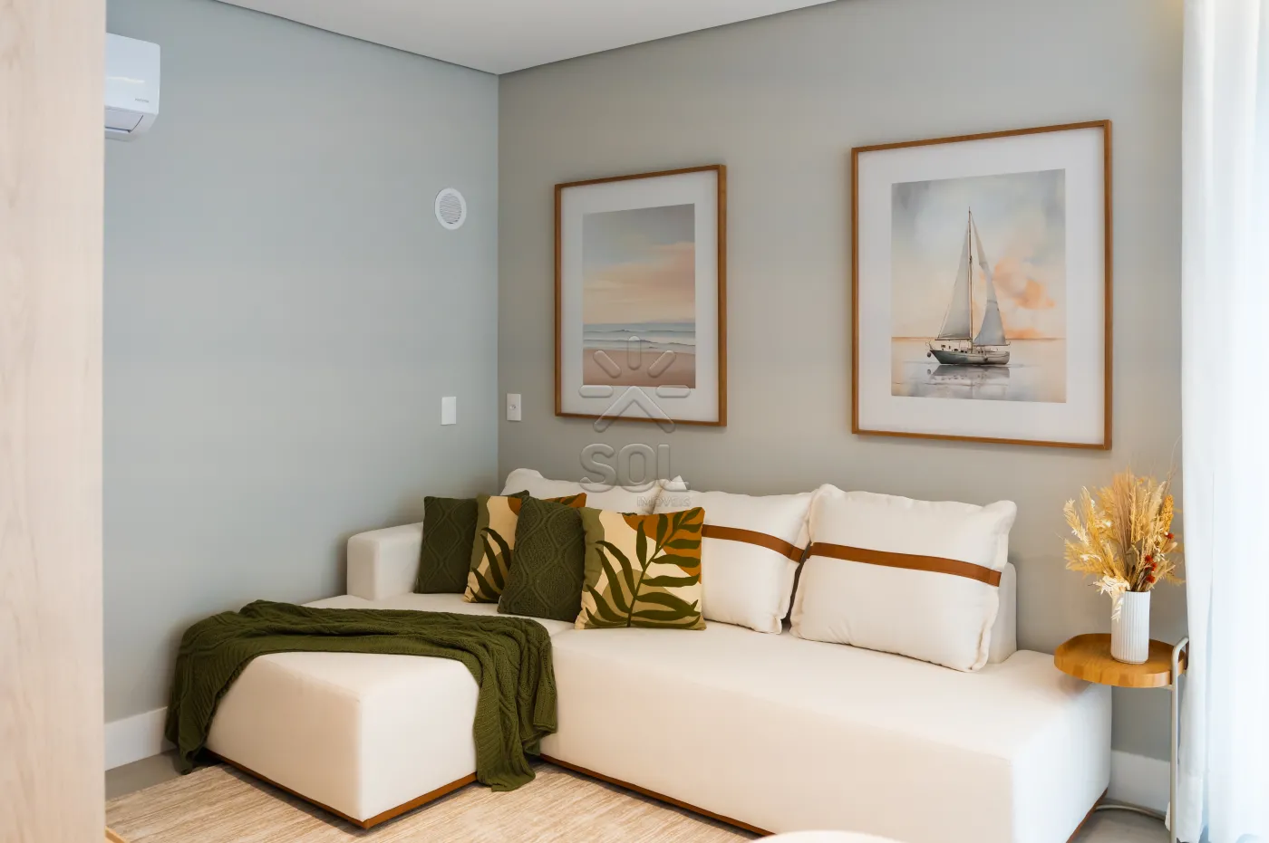 Apartamento giardino mobiliado à venda no Edifício Merídio - Frente-Mar em Balneário Piçarras