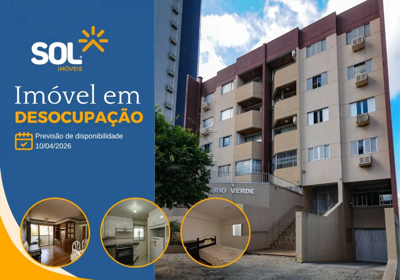 Apartamento para locação, Edifício Rio Verde - Foz do Iguaçu/PR