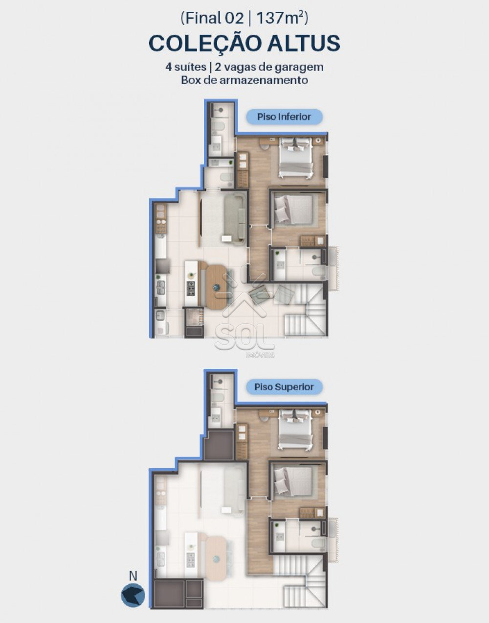 IGUASSU RESIDENCE - Alto padrão a 240 metros do mar em Balneário Piçarras