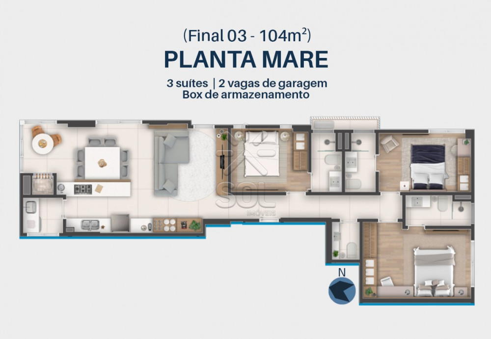 IGUASSU RESIDENCE - Alto padrão a 240 metros do mar em Balneário Piçarras
