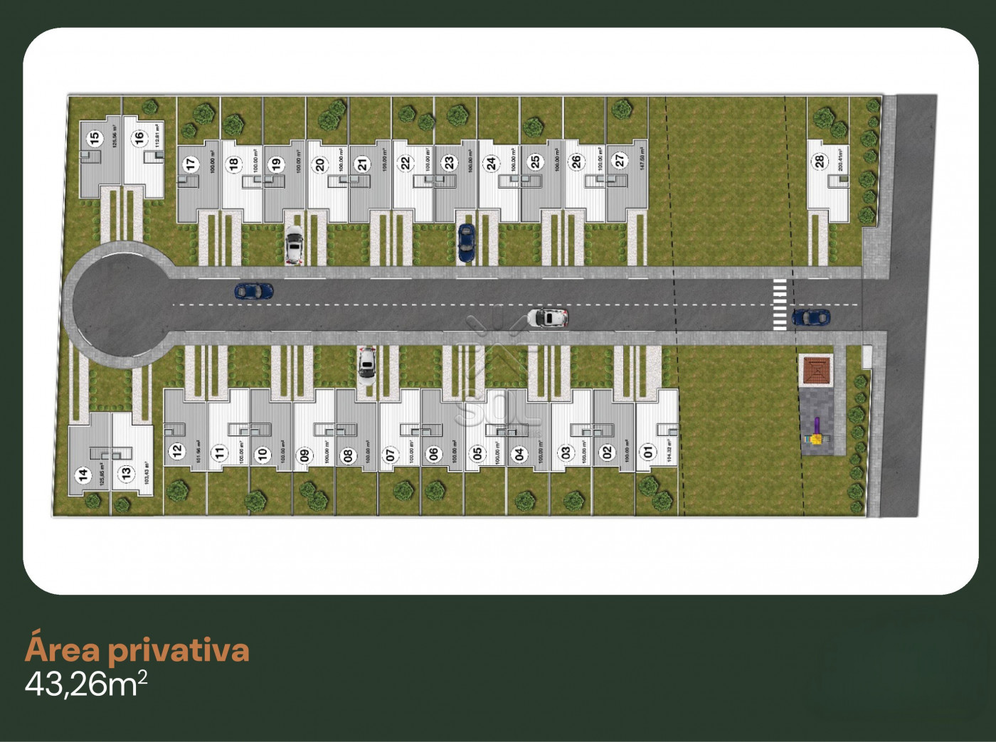 Casas novas à venda no Moradas do Parque Residencial, Parque da Lagoa II, Foz do Iguaçu/PR - Condomínio fechado | 2 quartos