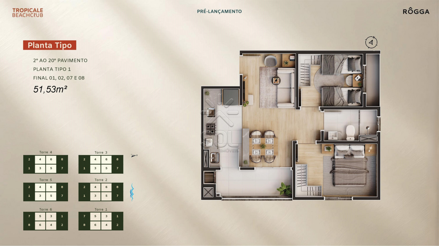 Tropicale Beach Club: novo empreendimento em Penha/SC com estrutura de clube | 2 quartos | A partir de R$ 491.619,91