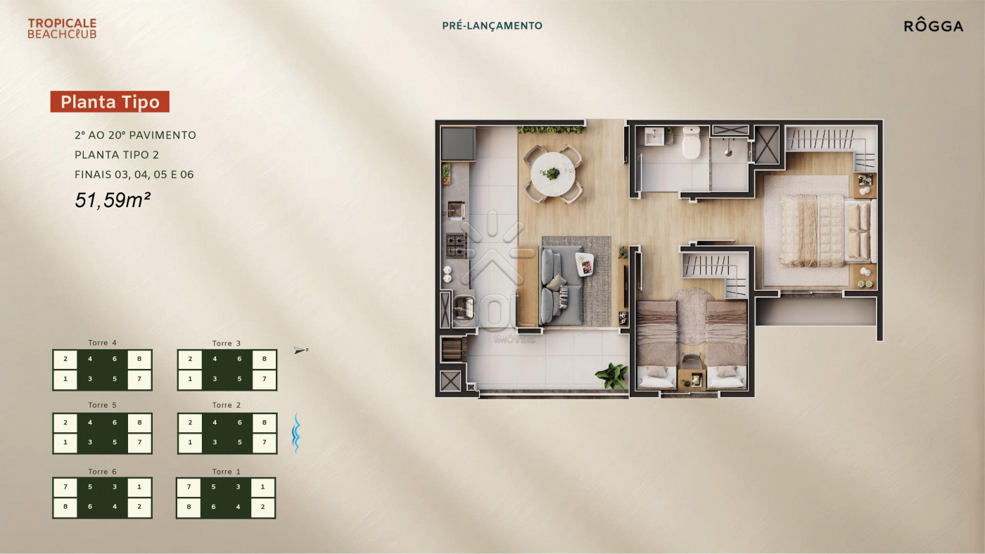 Tropicale Beach Club: novo empreendimento em Penha/SC com estrutura de clube | 2 quartos | A partir de R$ 491.619,91