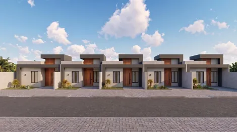 Casa nova de esquina à venda no Jardim Canadá em Foz do Iguaçu/PR - 58,45m² | 2 quartos sendo 1 suíte