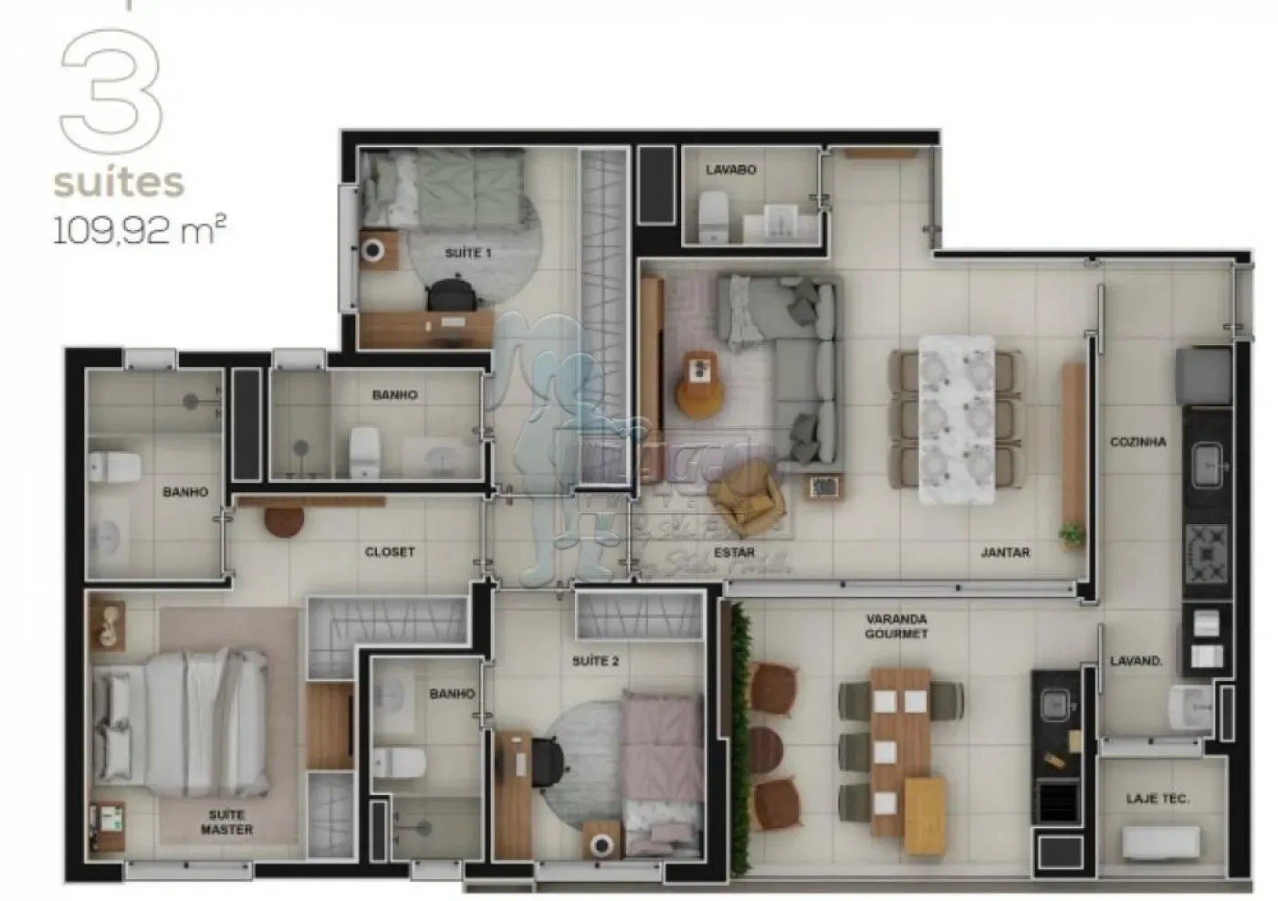 Comprar Apartamento / Padr&atilde;o em Ribeir&atilde;o Preto R$ 1.066.176,00 - Foto 5
