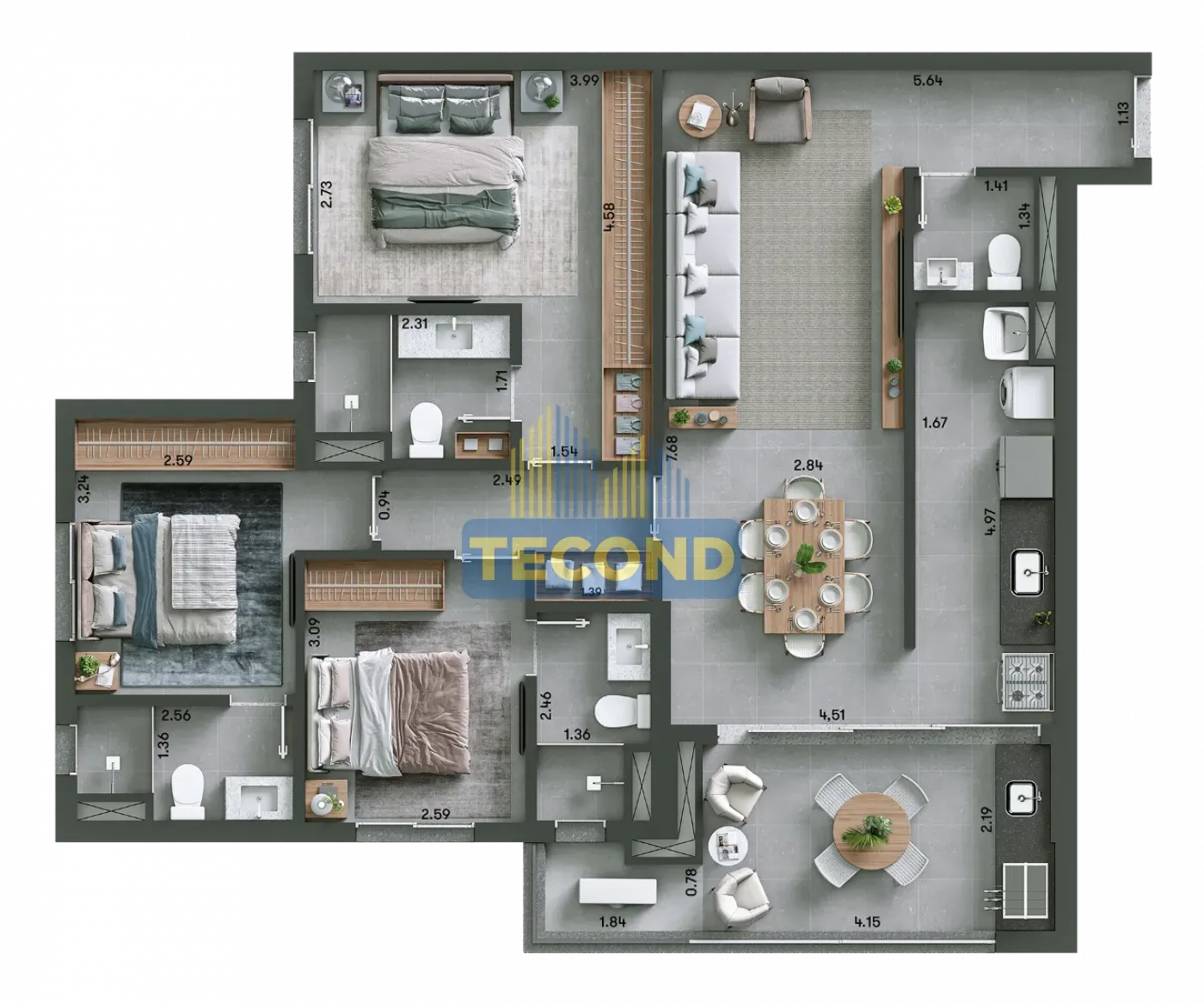 Alugar Apartamento / Padr&atilde;o em S&atilde;o Jos&eacute; do Rio Preto R$ 5.300,00 - Foto 40