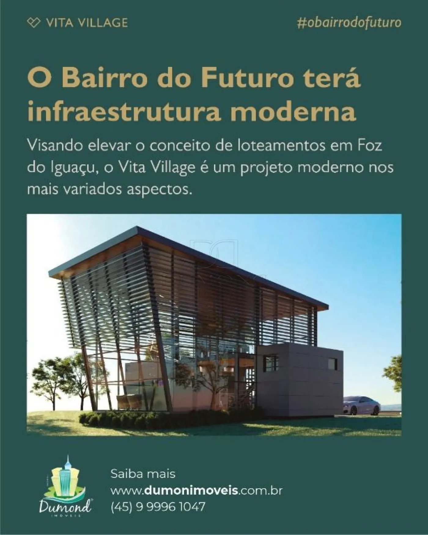 ÓTIMO TERRENO Á VENDA NO VITA VILLAGE, O BAIRRO DO FUTURO! O PRIMEIRO E MAIS MODERNO BAIRRO DA TERRA DAS CATARATAS.