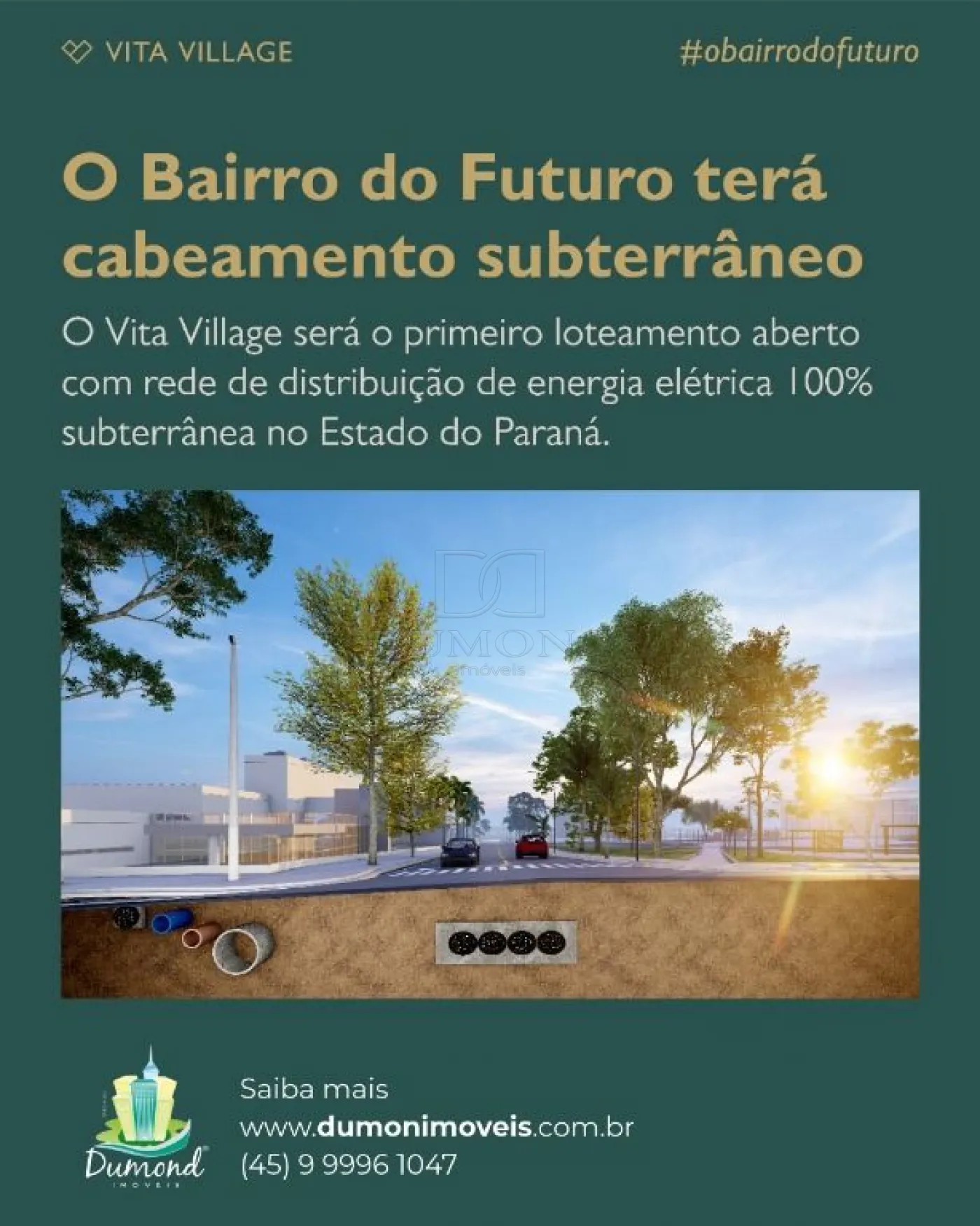 ÓTIMO TERRENO Á VENDA NO VITA VILLAGE, O BAIRRO DO FUTURO! O PRIMEIRO E MAIS MODERNO BAIRRO DA TERRA DAS CATARATAS.