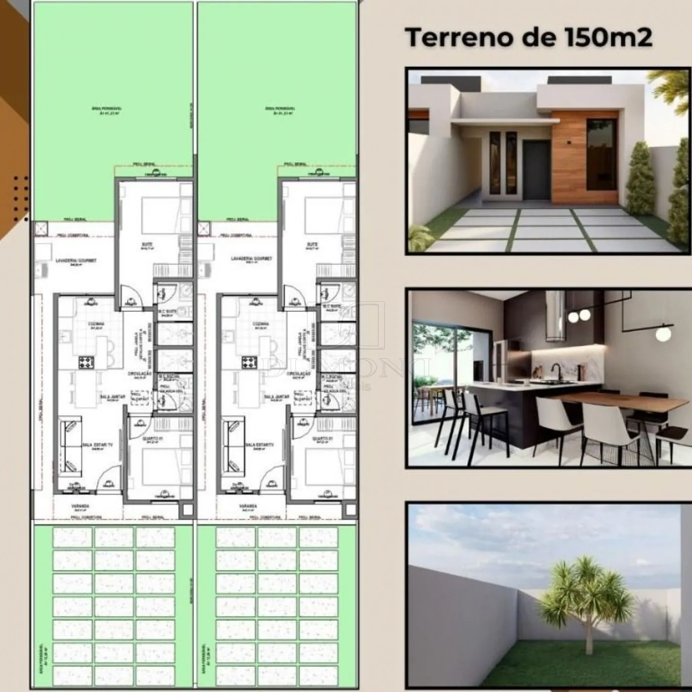 Casa com 2 dormitórios à venda com 60 m² por R$ 359.000 no Parque Morumbi III em  Foz do Iguaçu/PR
