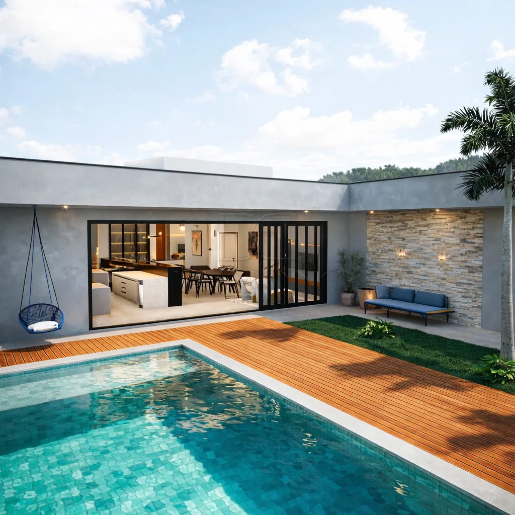 LINDA E ACONCHEGANTE CASA MOBILIADA À VENDA COM 300 M² EM FOZ DO IGUAÇU/PR
