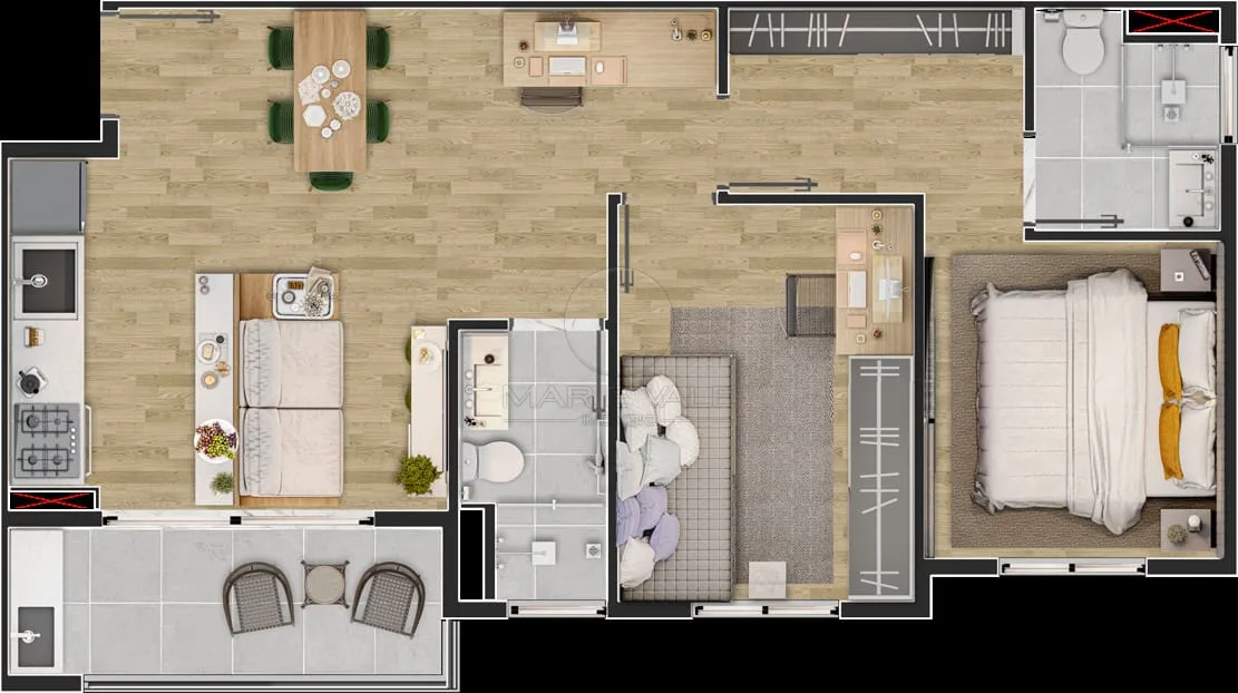 Comprar Apartamento / Padr&atilde;o em S&atilde;o Jos&eacute; dos Campos R$ 507.000,00 - Foto 9