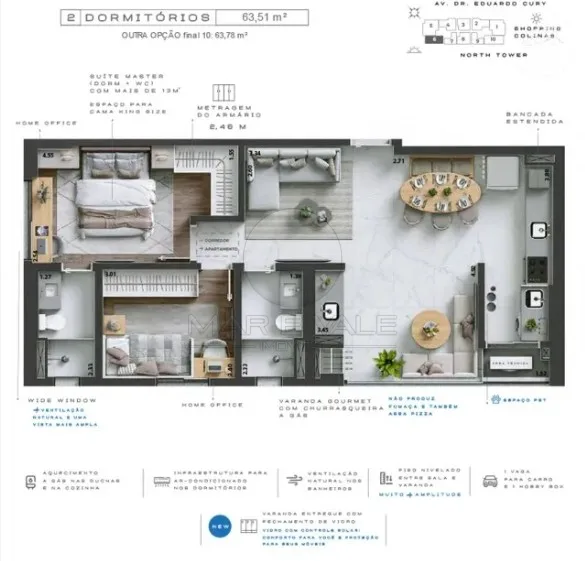 Comprar Apartamento / Padr&atilde;o em S&atilde;o Jos&eacute; dos Campos R$ 949.000,00 - Foto 6