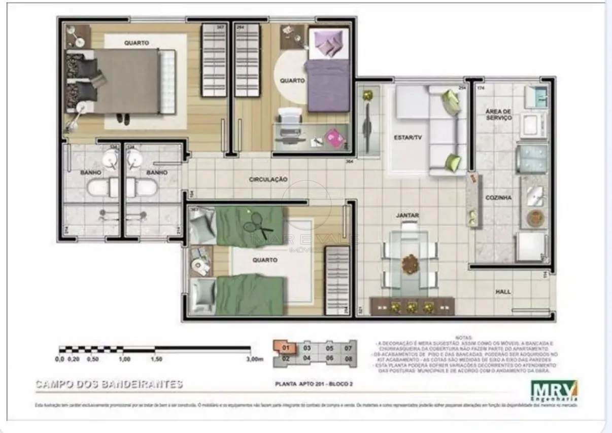 Alugar Apartamento / Padr&atilde;o em S&atilde;o Jos&eacute; dos Campos R$ 2.500,00 - Foto 5