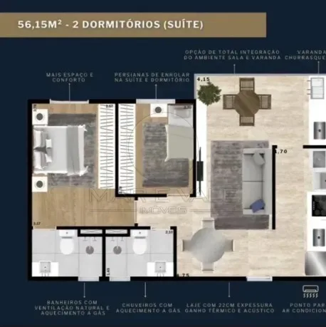 Comprar Apartamento / Padr&atilde;o em S&atilde;o Jos&eacute; dos Campos R$ 469.000,00 - Foto 10