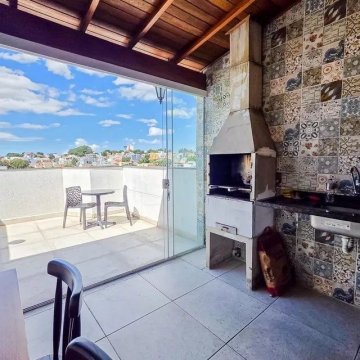 Apartamento Tipo Cobertura localizado no bairro Camilopolis, em Santo Andre.