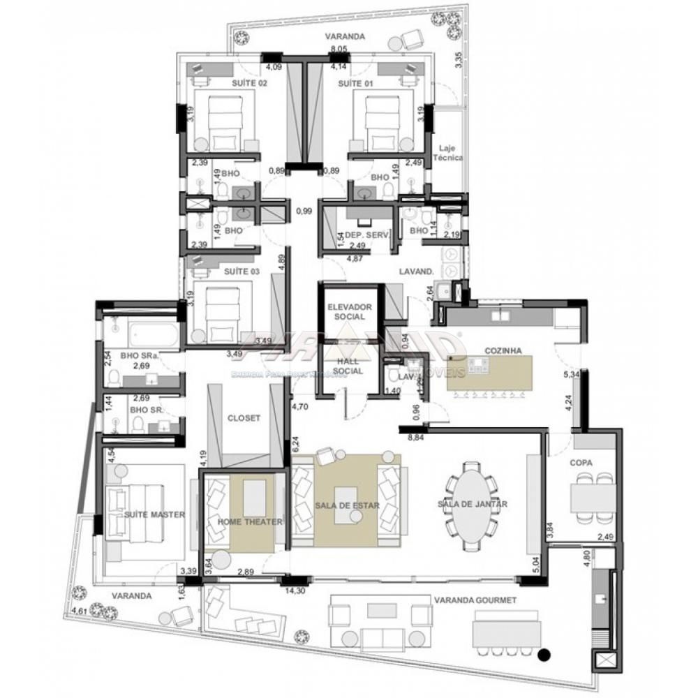 Comprar Apartamento / Lan&ccedil;amento em Ribeir&atilde;o Preto R$ 3.185.794,00 - Foto 33