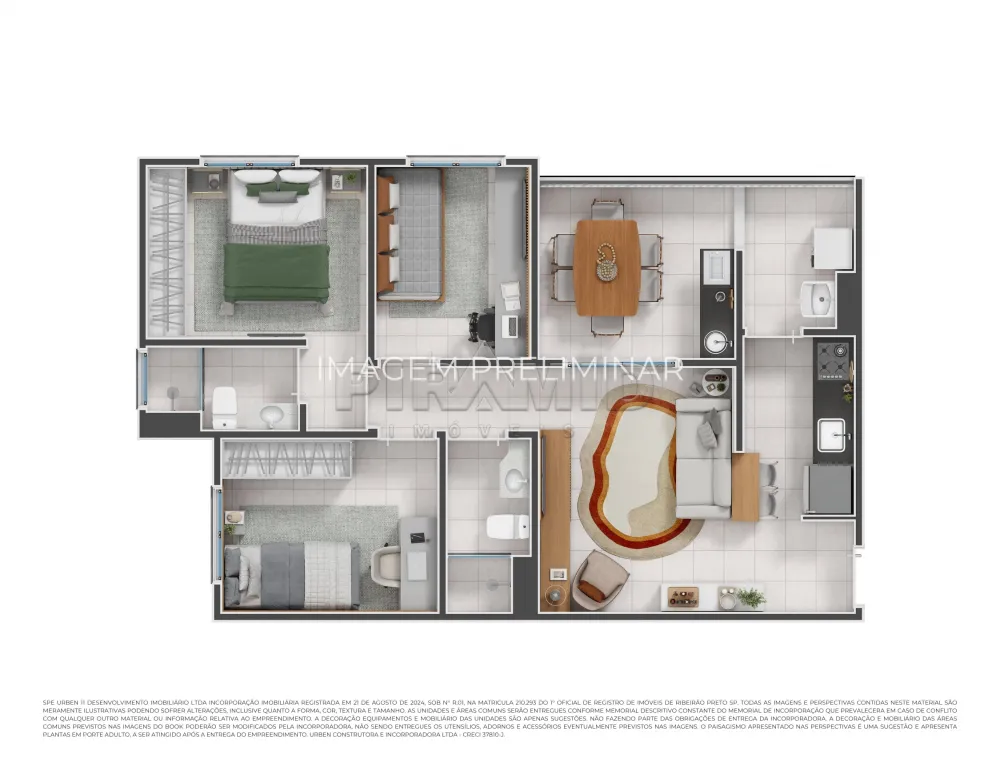 Comprar Apartamento / Padr&atilde;o em Ribeir&atilde;o Preto R$ 417.000,00 - Foto 2